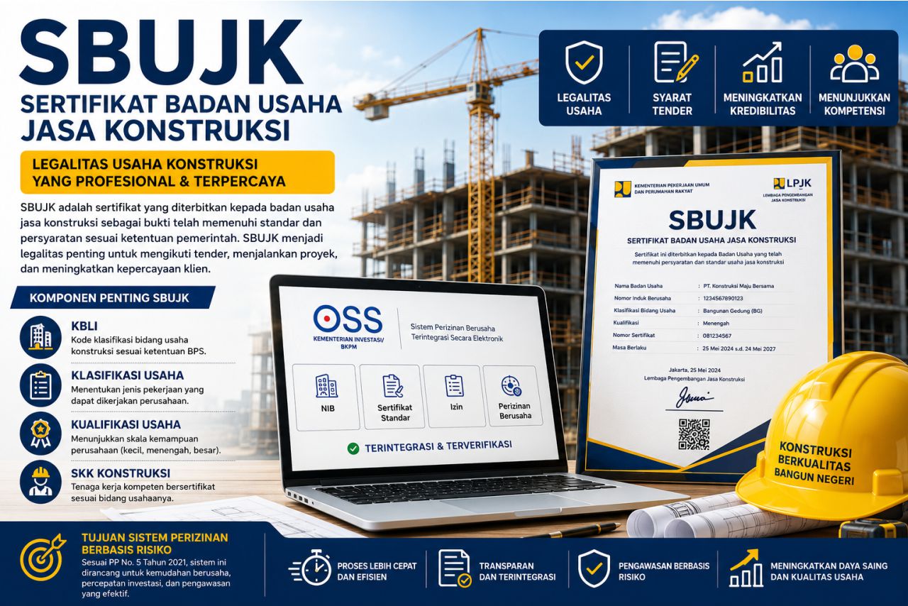 Mengenal SBUJK: Legalitas Penting bagi Perusahaan Jasa Konstruksi
